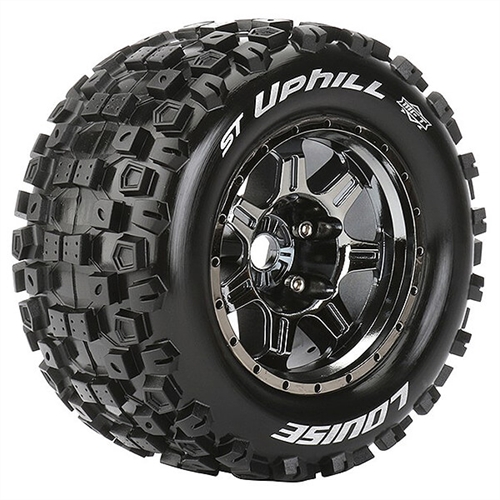 LOUISE RC ST-UPHILL 1/8 SPORT 0" OFFSET HEX 17MM BLACK E-R